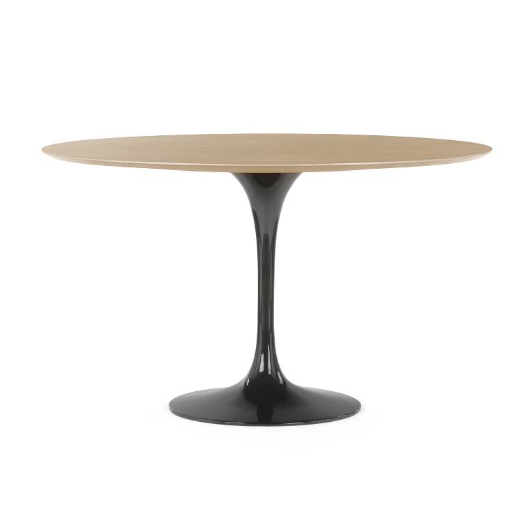 Обеденный стол Tulip с деревянной столешницей диаметр 122