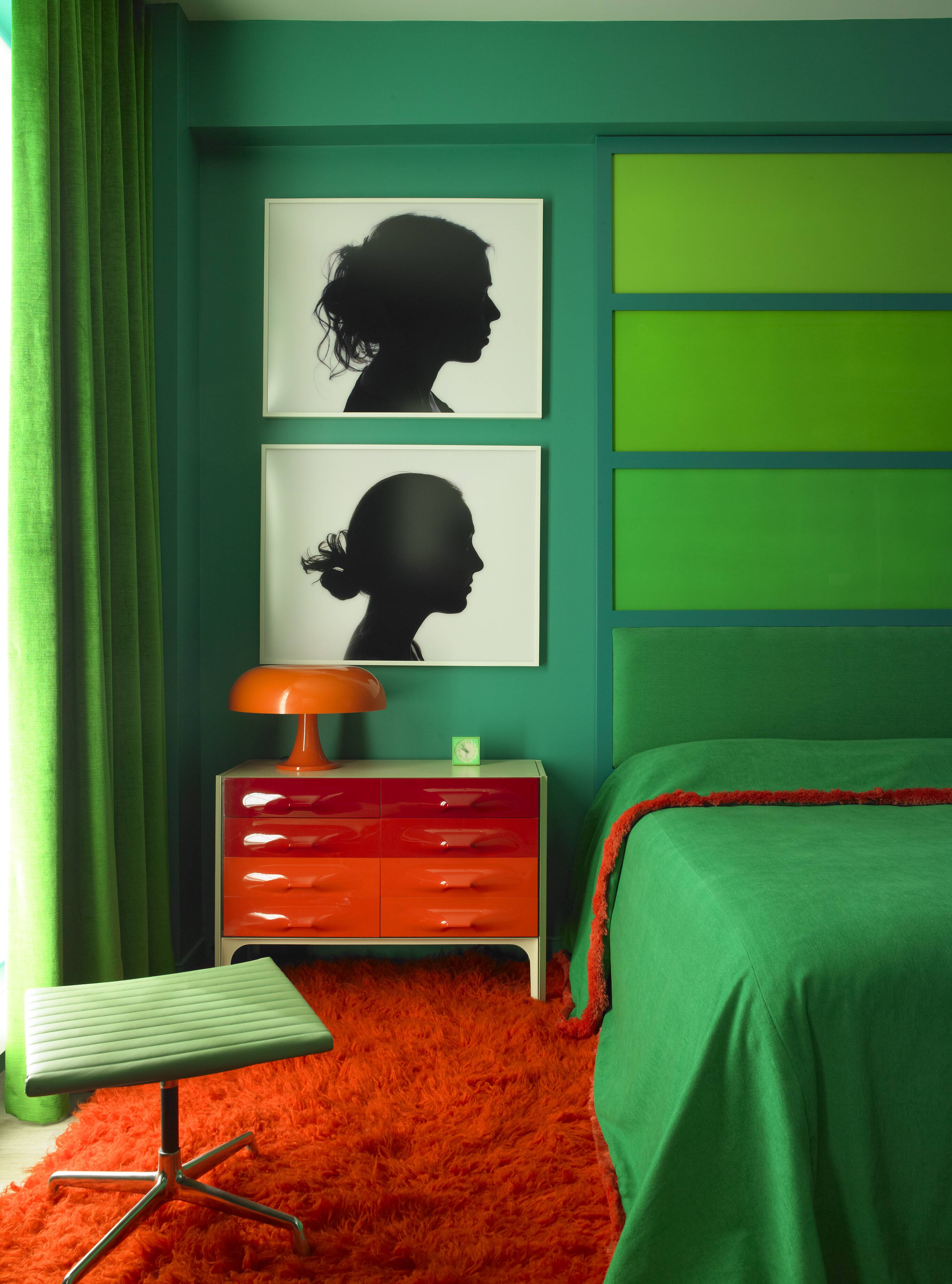Оранжевый и зеленый: возможен ли стильный интерьер?