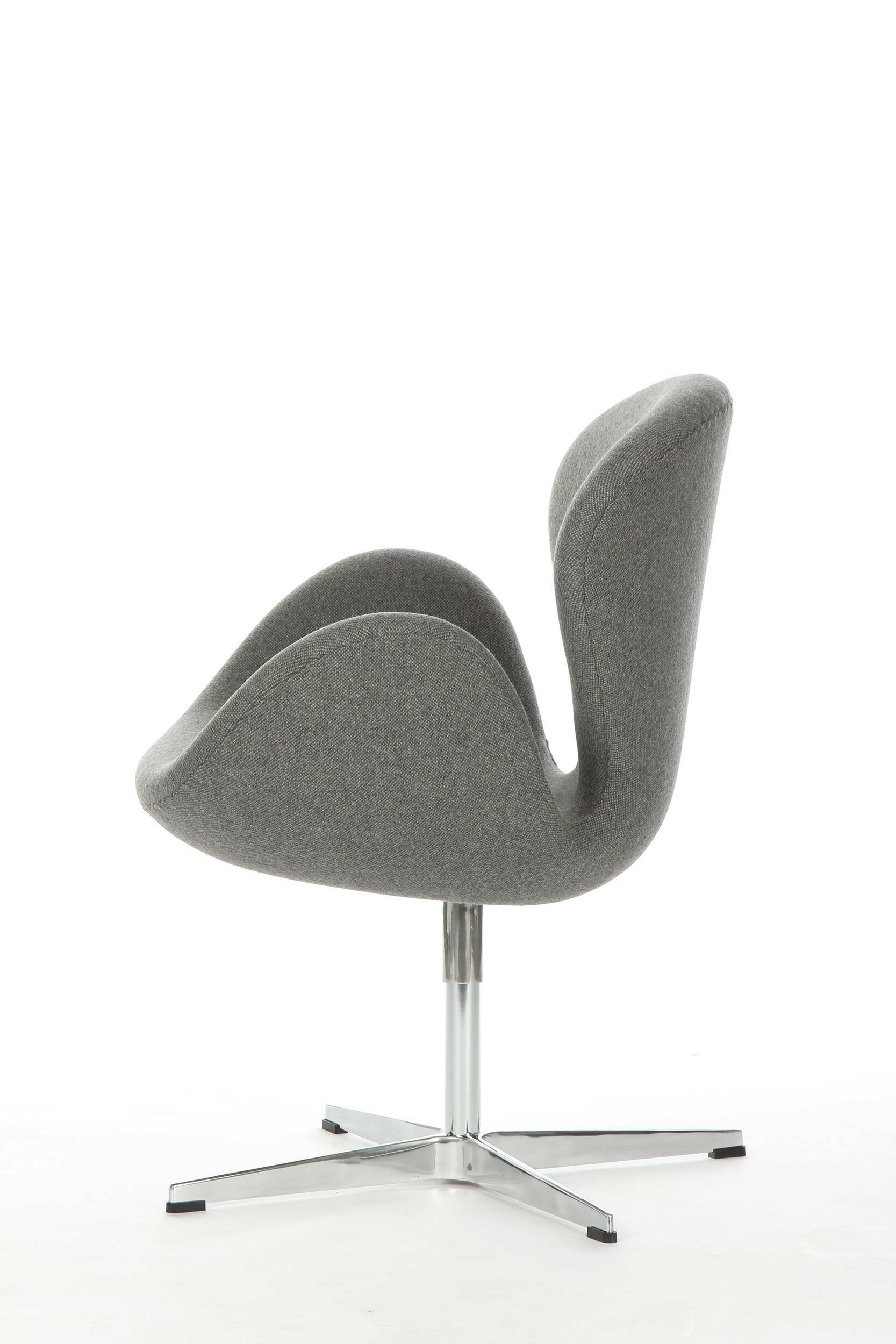 кресло swan chair серый